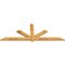 Ekena Millwork Kennewick Rough Sawn Timber Gable Bracket, Western Red Cedar, 108"W x 40"H x 2"D x 6"F, 9/12 Pitch GBW108X40X0206KEN00RWR - alternate 2